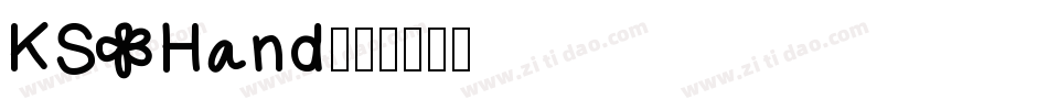 KS Hand字体转换